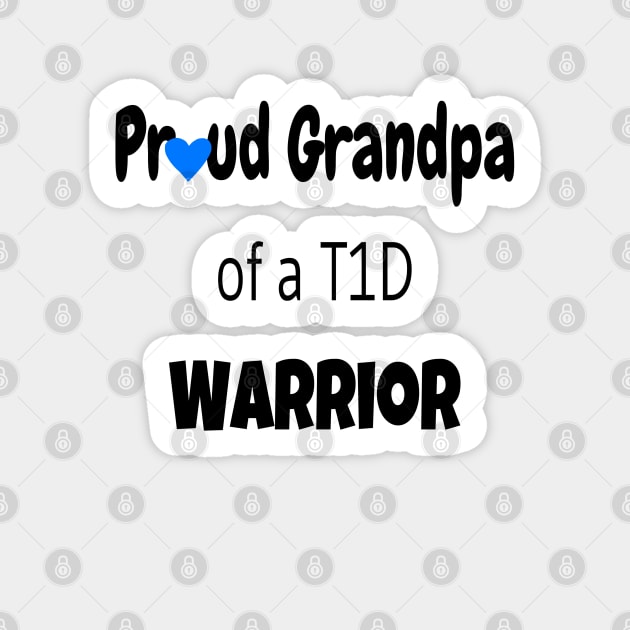 Proud Grandpa Black Text Blue Heart Sticker by CatGirl101